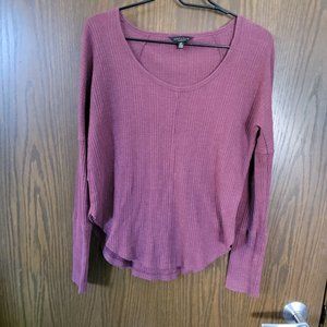Lucky Brand Rough Edge Seem Long Sleeve Tee Size Small